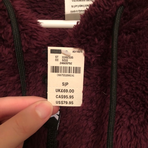 PINK Half-Zip Sherpa Hoodie / Pullover - Picture 3 of 5